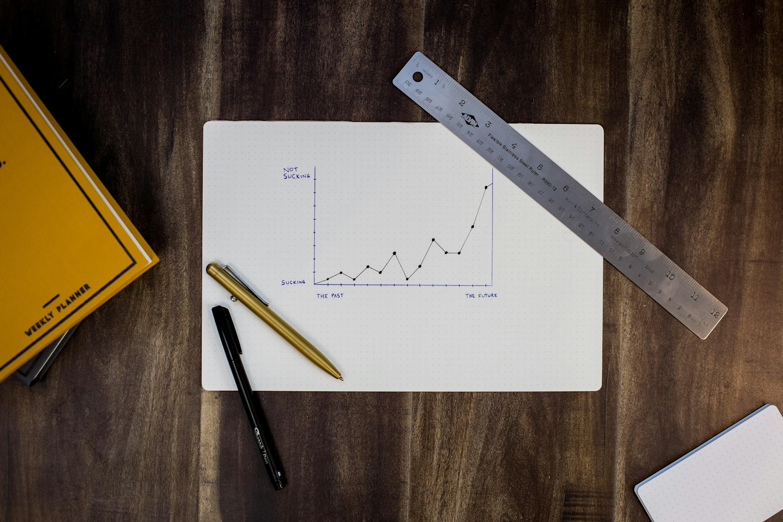 Spreadsheet on a desk